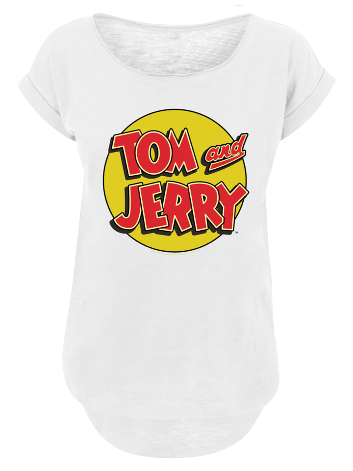

Длинная футболка из сериала Том и Джерри в белом цвете F4NT4STIC