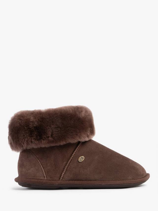 Женские тапочки Albery из овчины Just Sheepskin, Chocolate
