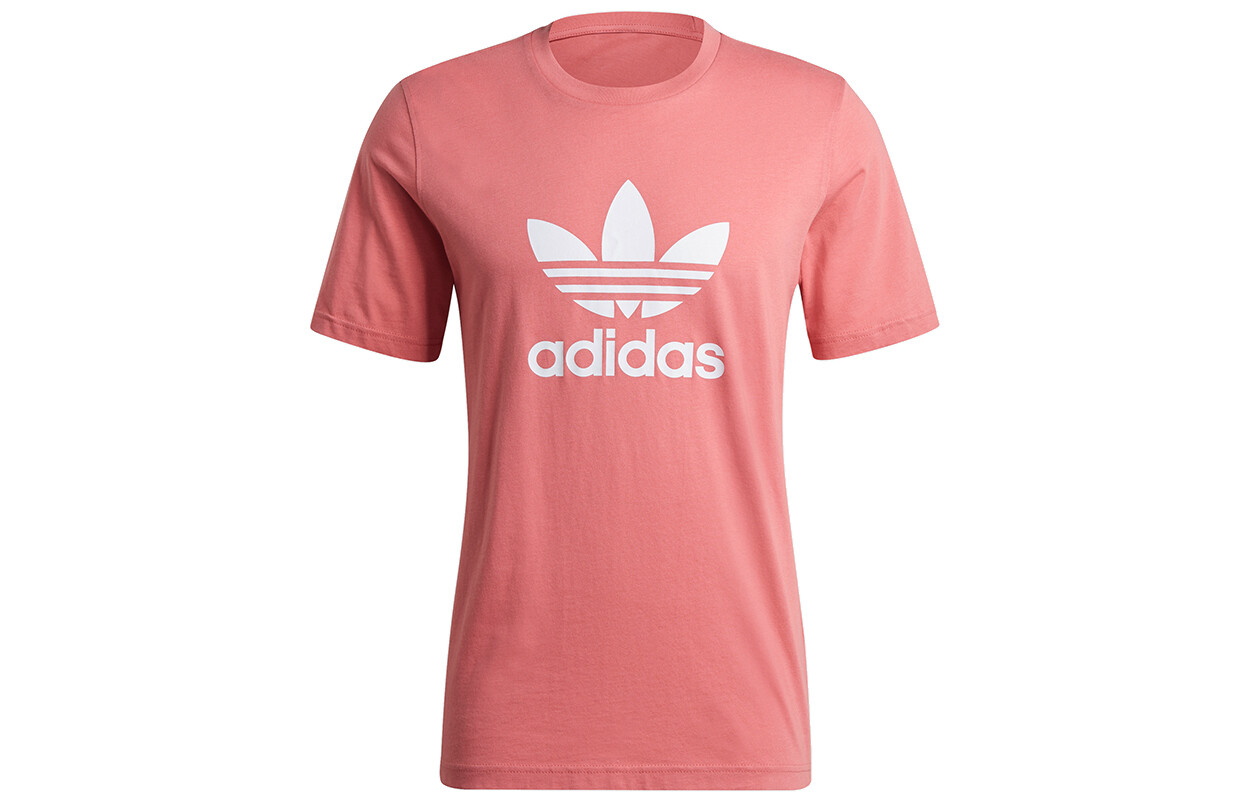 

Футболка с трилистником мужская фуксия Adidas Originals, фуксия
