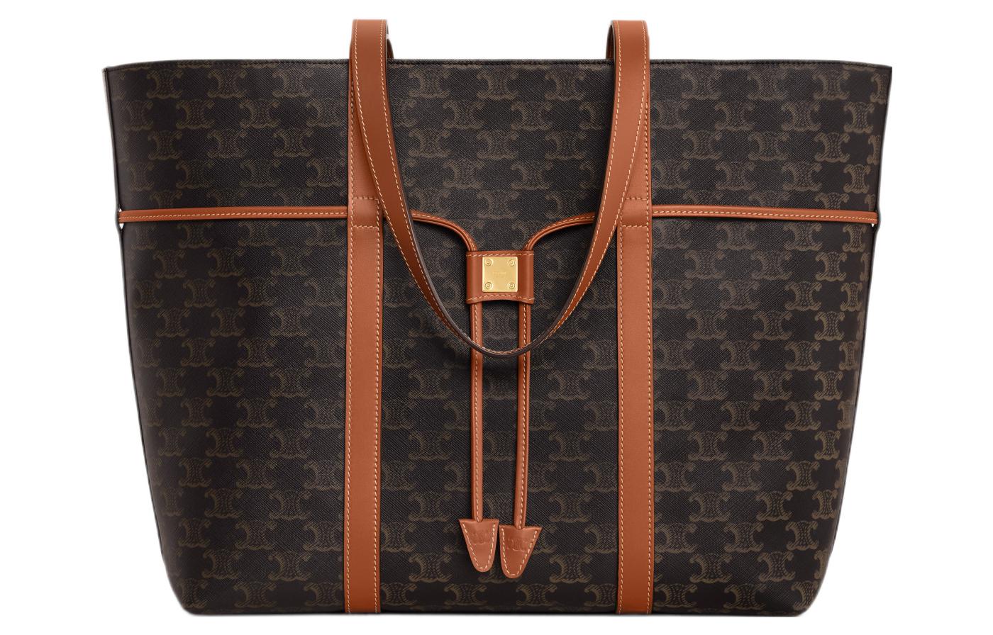 

Сумка Cabas из коровьей кожи, женская наплечная, цвет Tawny CELINE, basic set (bag+dust bag)