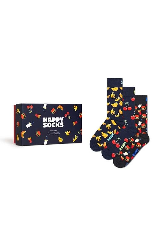 

Подарочная коробка Носки для еды, 3 шт. Happy Socks, темно-синий