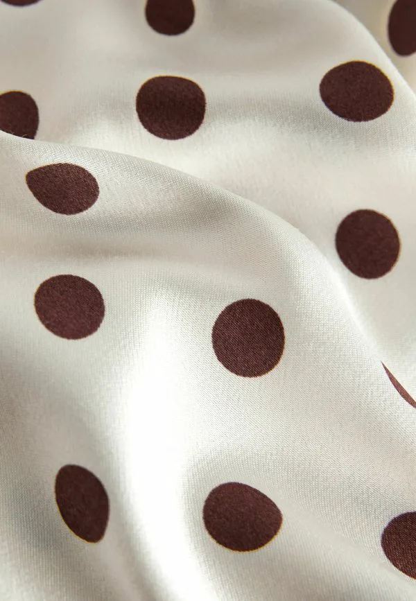 Топ-Майка стандартного кроя Next, Cream Chocolate Brown Polka Dot — фото 3