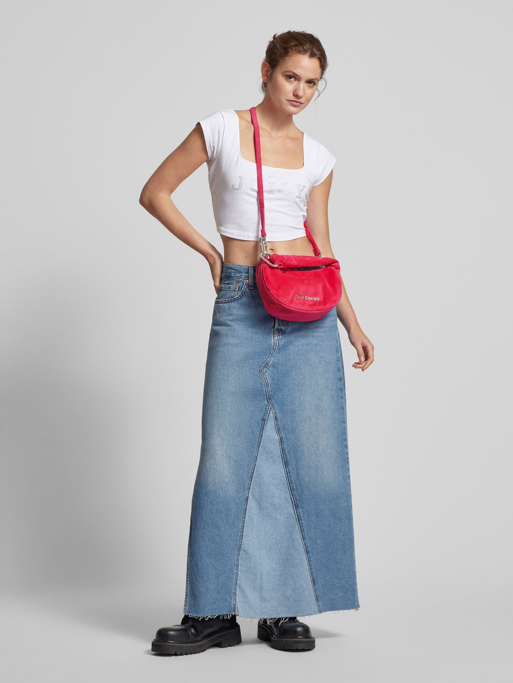 

Сумка-хобо с этикеткой, модель «BLOSSOM» Juicy Couture, розовый