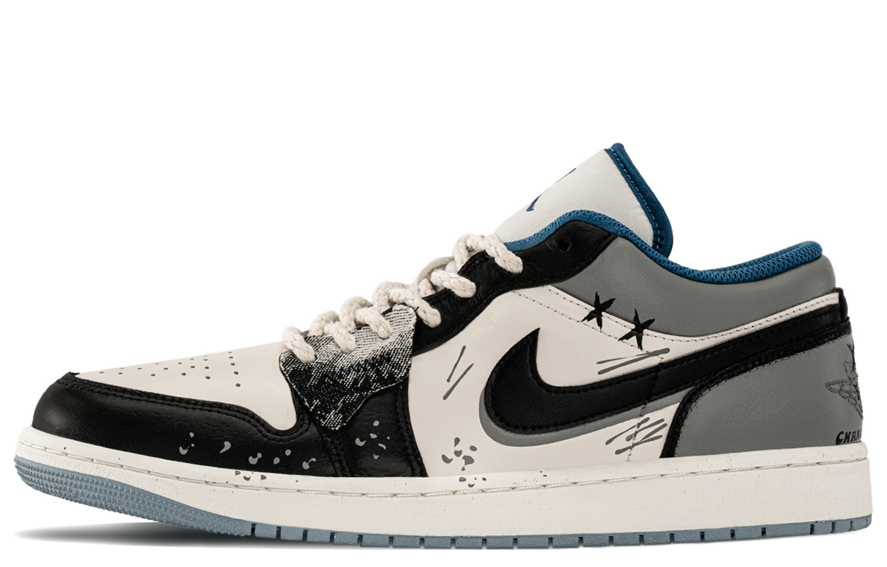 

Jordan Баскетбольные кроссовки Air 1 Vintage, низкие, мужские, цвет: черный/серый