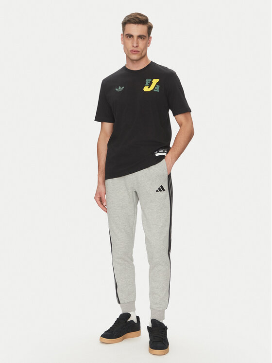 Футболка обычного кроя Jamaica VRCT JE5331 Adidas, черный — фото 2