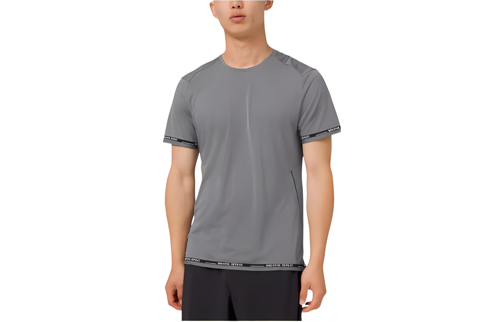 

Футболка Fast And Free мужская gray Lululemon, серый