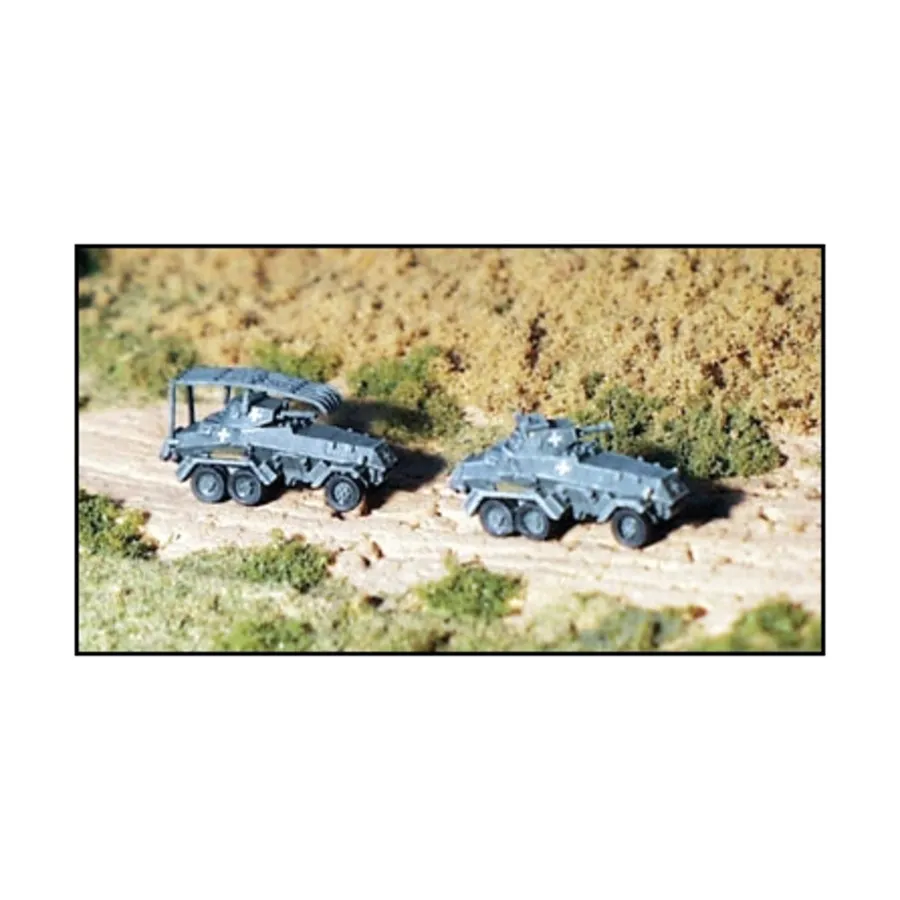 

SdKfz 231 и 232, WWII Micro Armour - Germany - Armored Cars and Miscellaneous Vehicles (1:285)