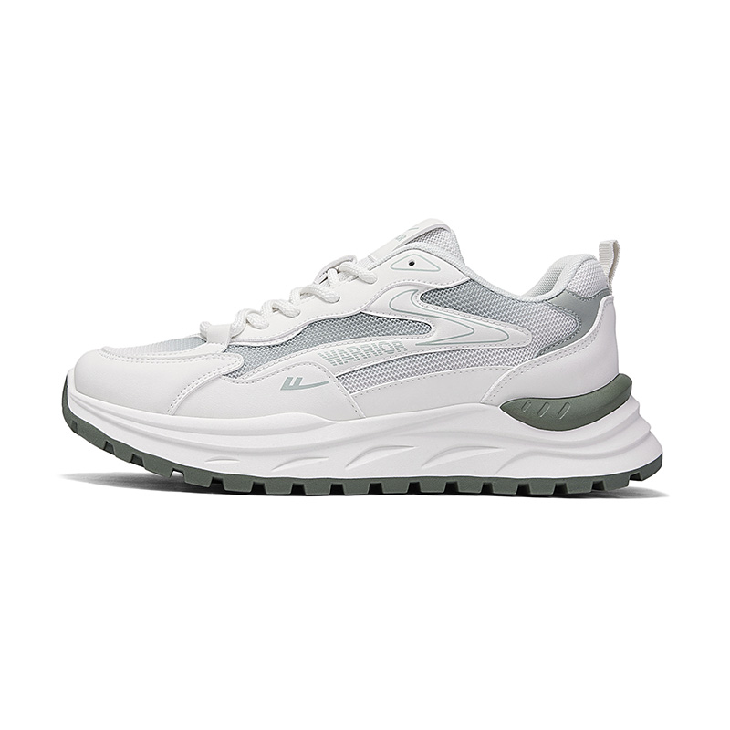 

Мужские дышащие кроссовки Casual Low top с устойчивостью к истиранию WARRIOR, бежевый зеленый
