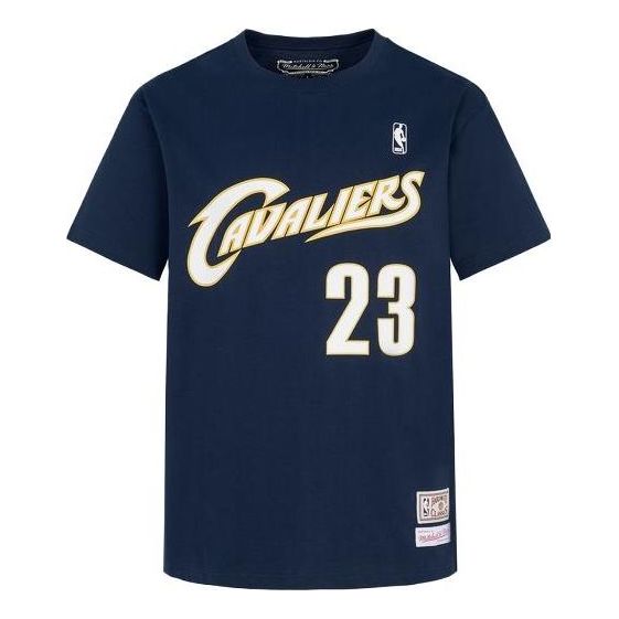 

Футболка Mitchell & Ness x NBA Cleveland Cavaliers T-Shirt 'Lebron James 23', темно-синий