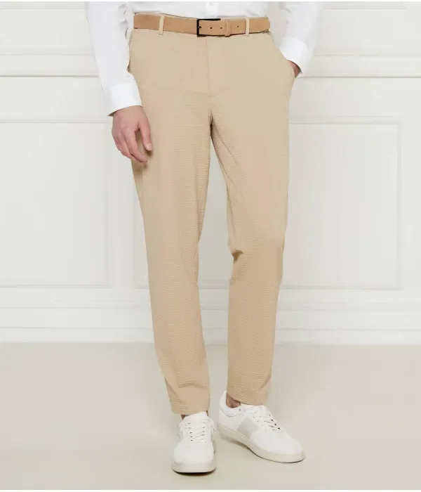 Брюки чинос P-Perin-J-EL-WG-252 slim fit Boss, бежевый — фото 3