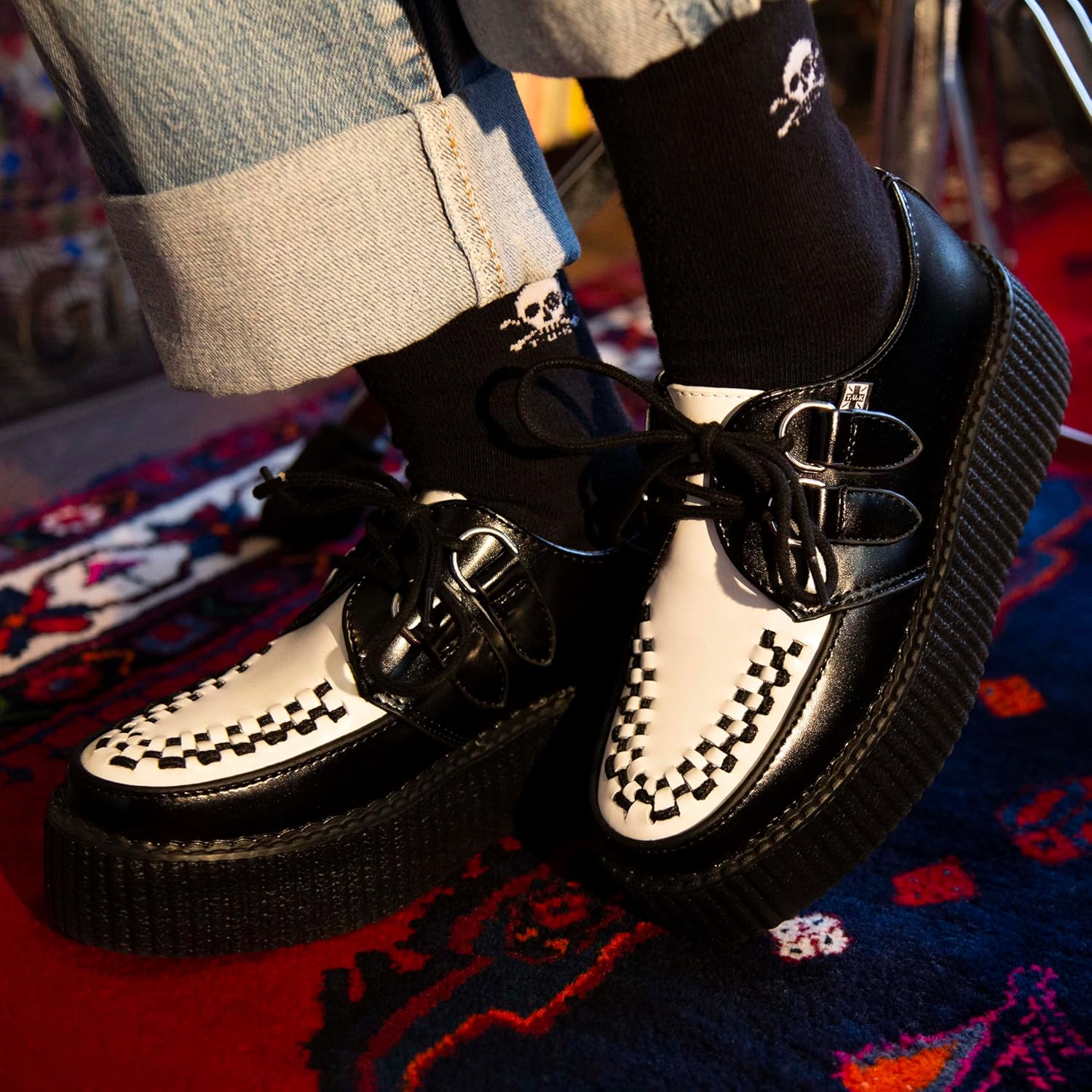 Туфли T.U.K. Unisex V6802 Creeper Oxford, черный — фото 2