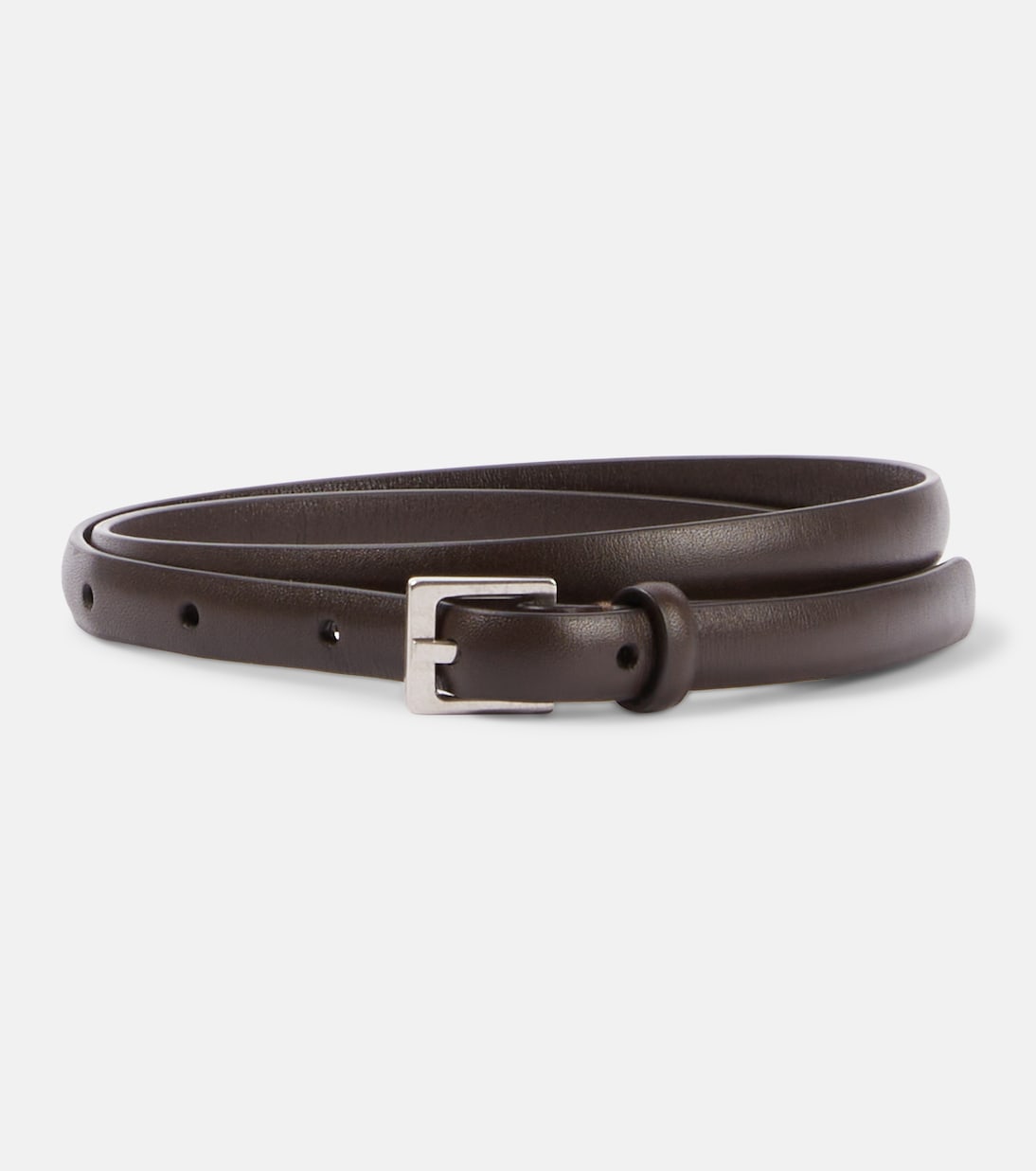 

Кожаный ремень The Row, DARK BROWN ANS