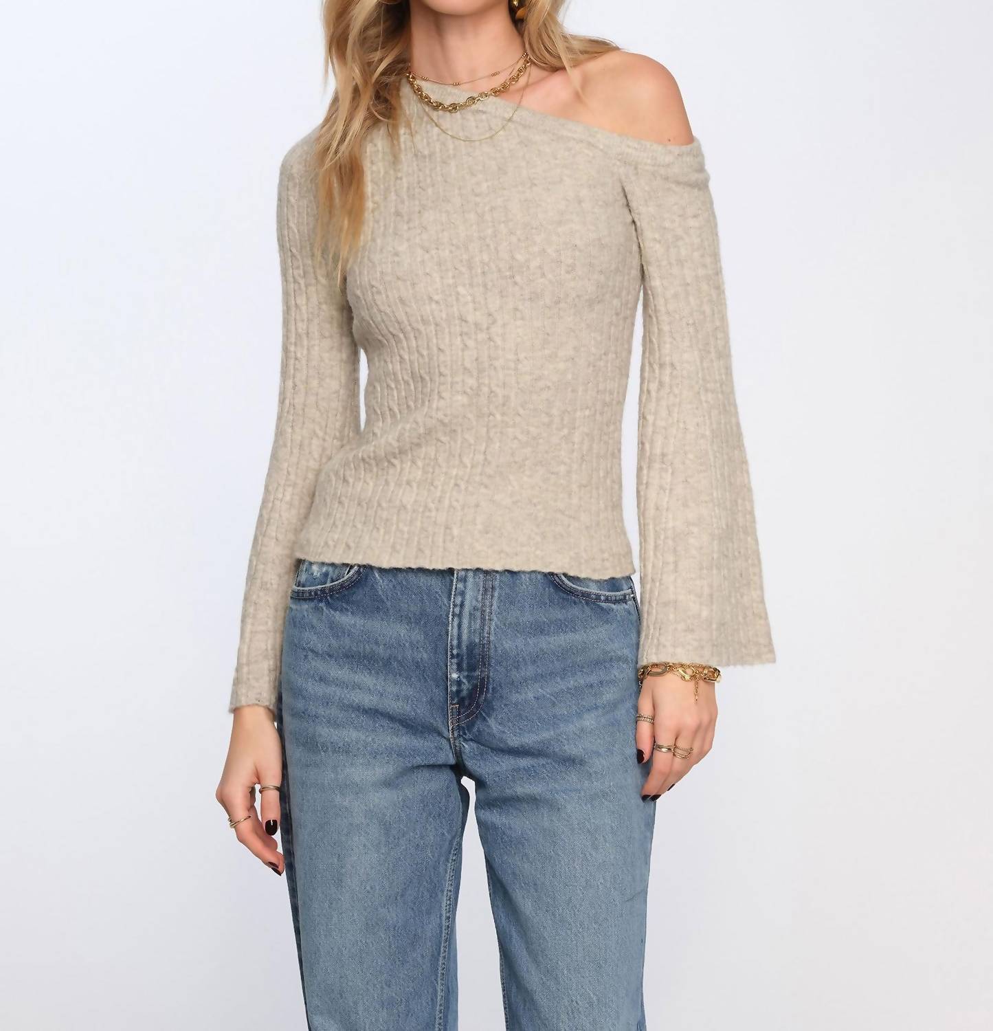 

Майя свитер в овсе Heartloom, Oat