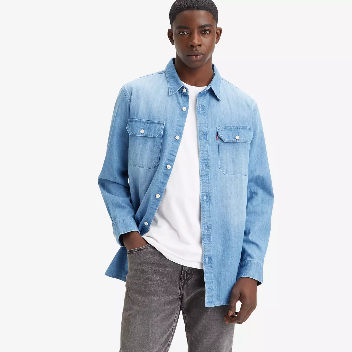 

Джексон рабочая рубашка Levi's, цвет Light Indigo Tint - Light Wash