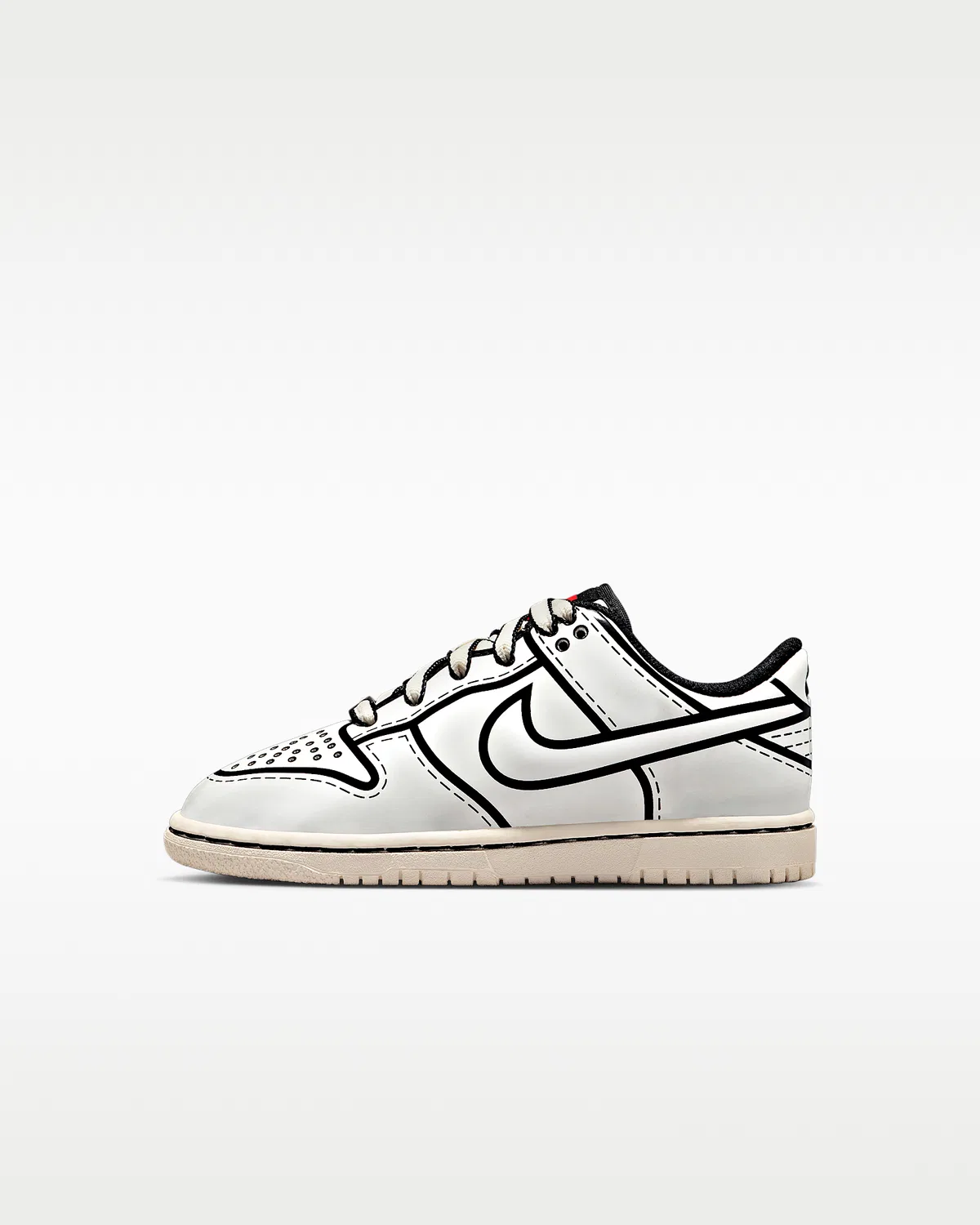 Кроссовки Nike Dunk Low x LEGO® Collection для малышей, Sail/Black/Rush Red/Sail