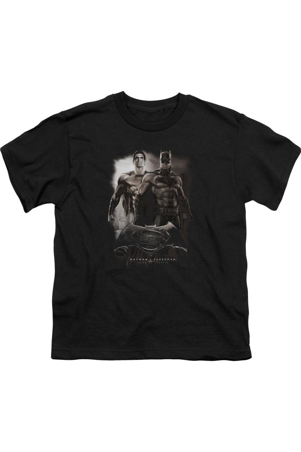 

Футболка с коротким рукавом для детей "Бэтмен против Супермена: На заре справедливости" Gildan, черный