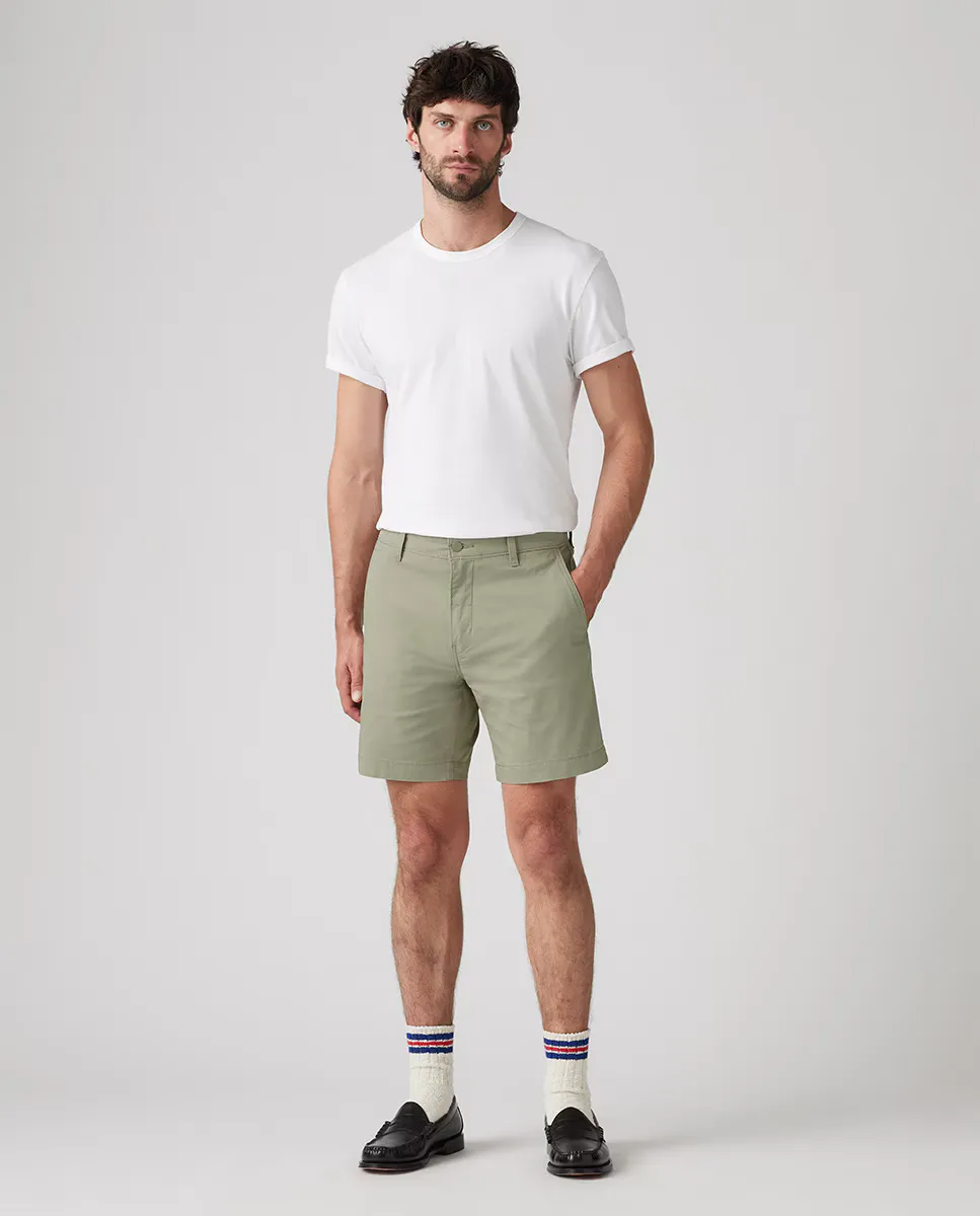 

Мужские шорты-бермуды XX Chino с льняной отделкой Levi's, цвет Kaki