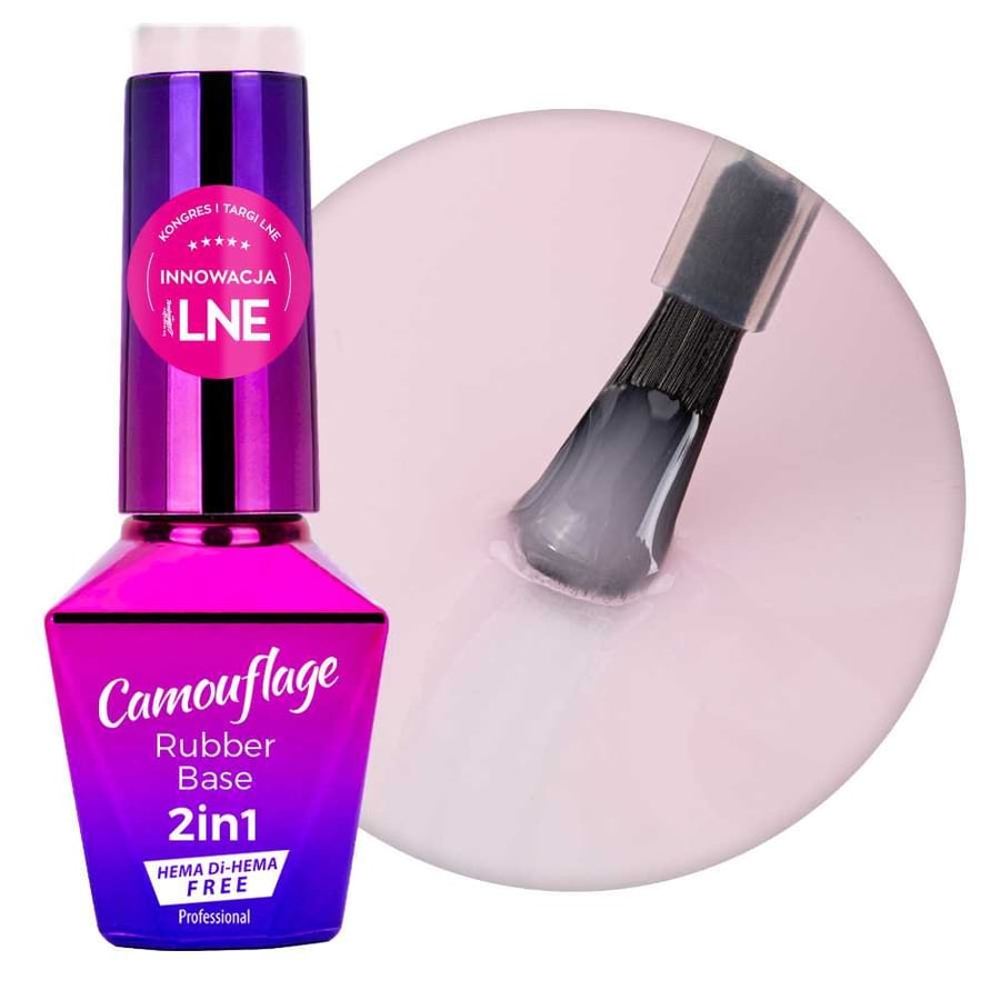 

Резиновая основа 2в1 Камуфляж MollyLac Cool Nude без HEMA и Di-HEMA 10 г № 8