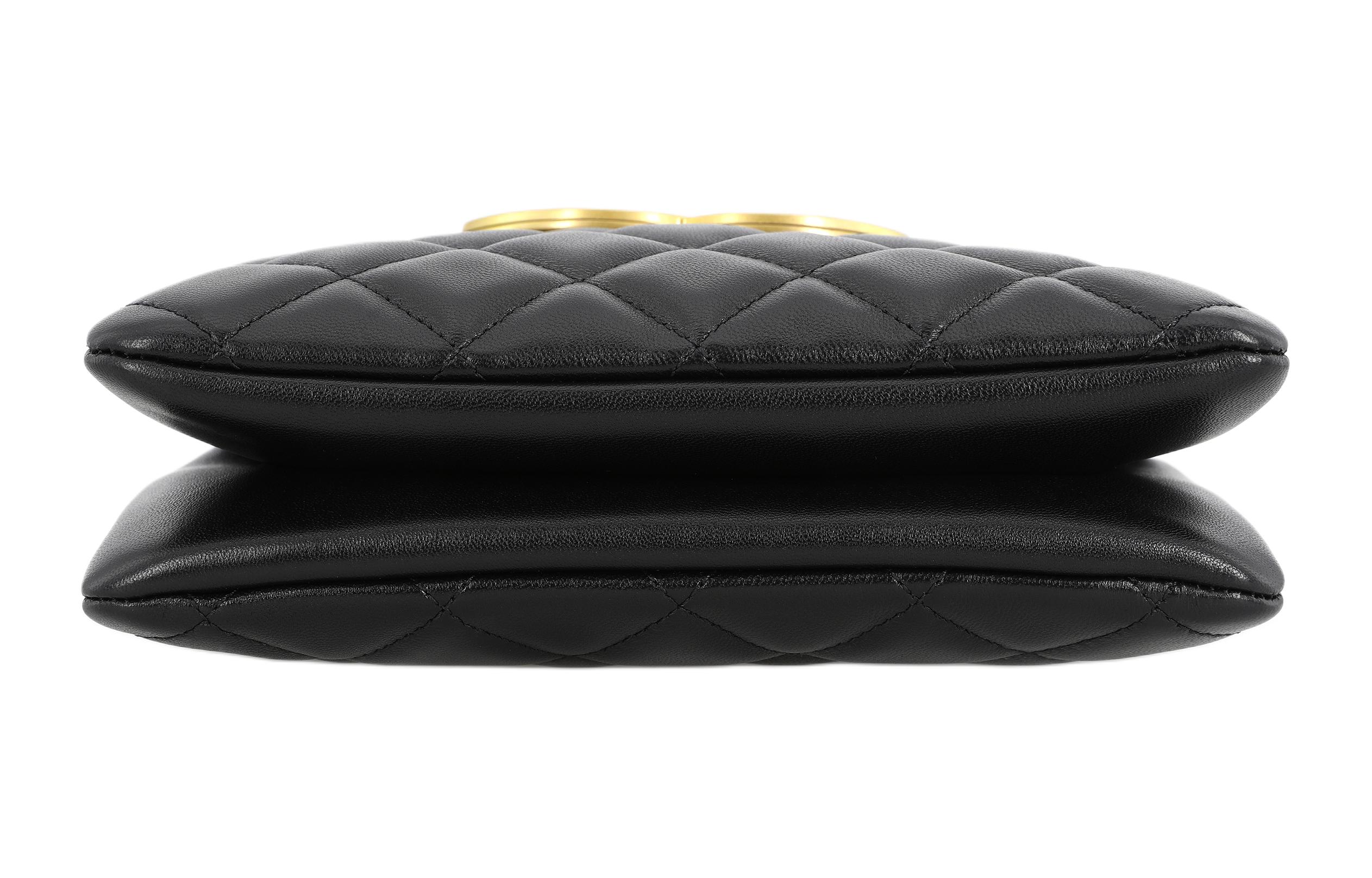 CHANEL Сумка-шоппер из овчины, кроссбоди, через плечо, женская, black — фото 4