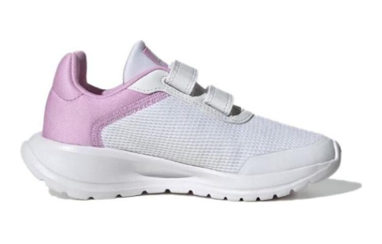 Кроссовки TENSAUR RUN 2.0 Kids, детские, низкие, белые, фиолетовые, синие Adidas, белый/фиолетовый/синий — фото 2