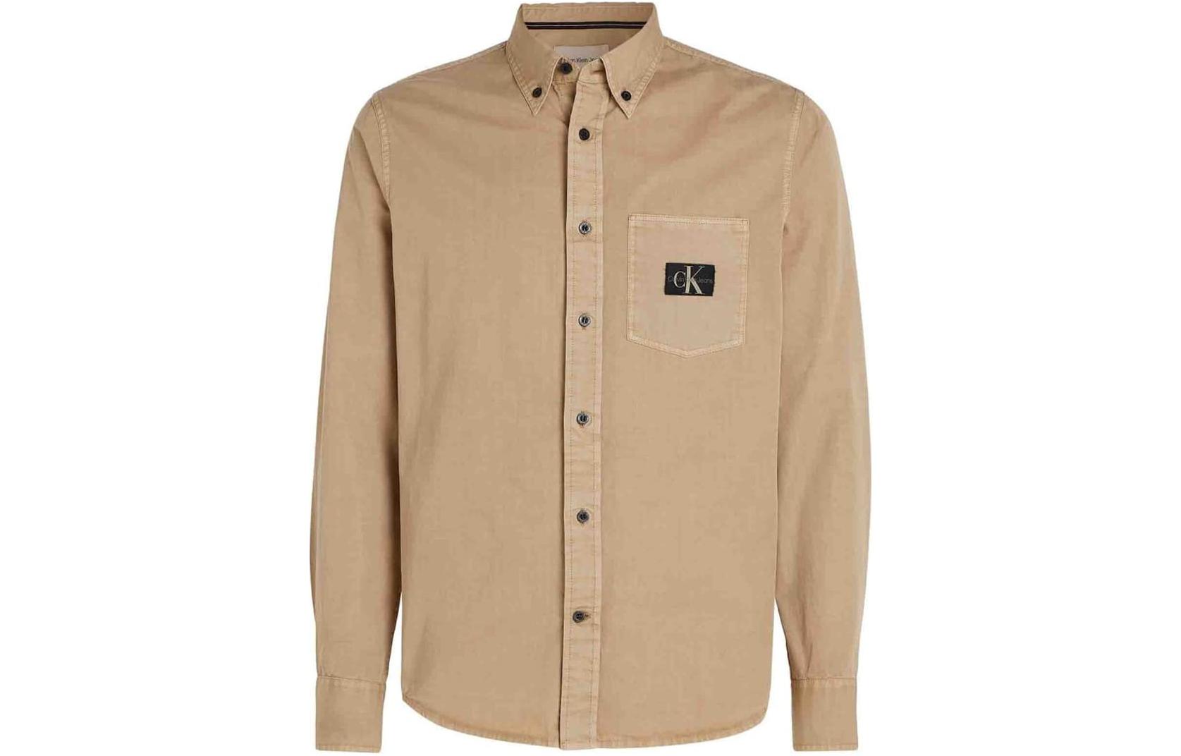 

Calvin Klein Мужская желтая рубашка CK/