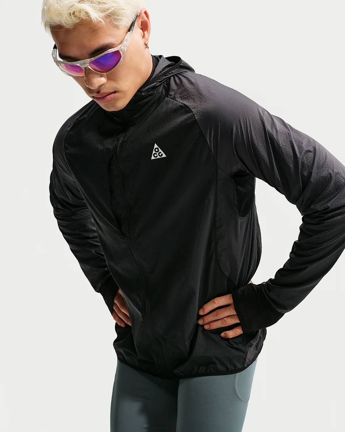 Мужская куртка с защитой от УФ Nike ACG "Aireez", Black/Black/Summit White — фото 3