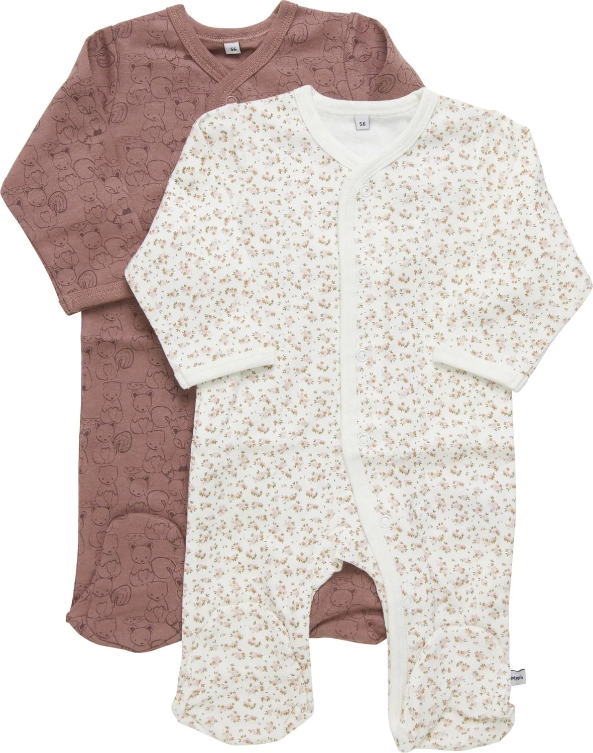 Детская пижама, набор 2 шт., Pippi Babywear, мультиколор
