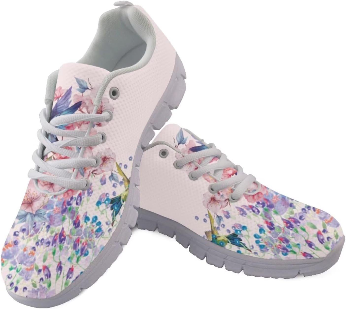 

Женские кроссовки для бега и зала на шнуровке, для ходьбы и походов, легкие и дышащие кроссовки для мужчин и женщин Getelinseng, Art Flower