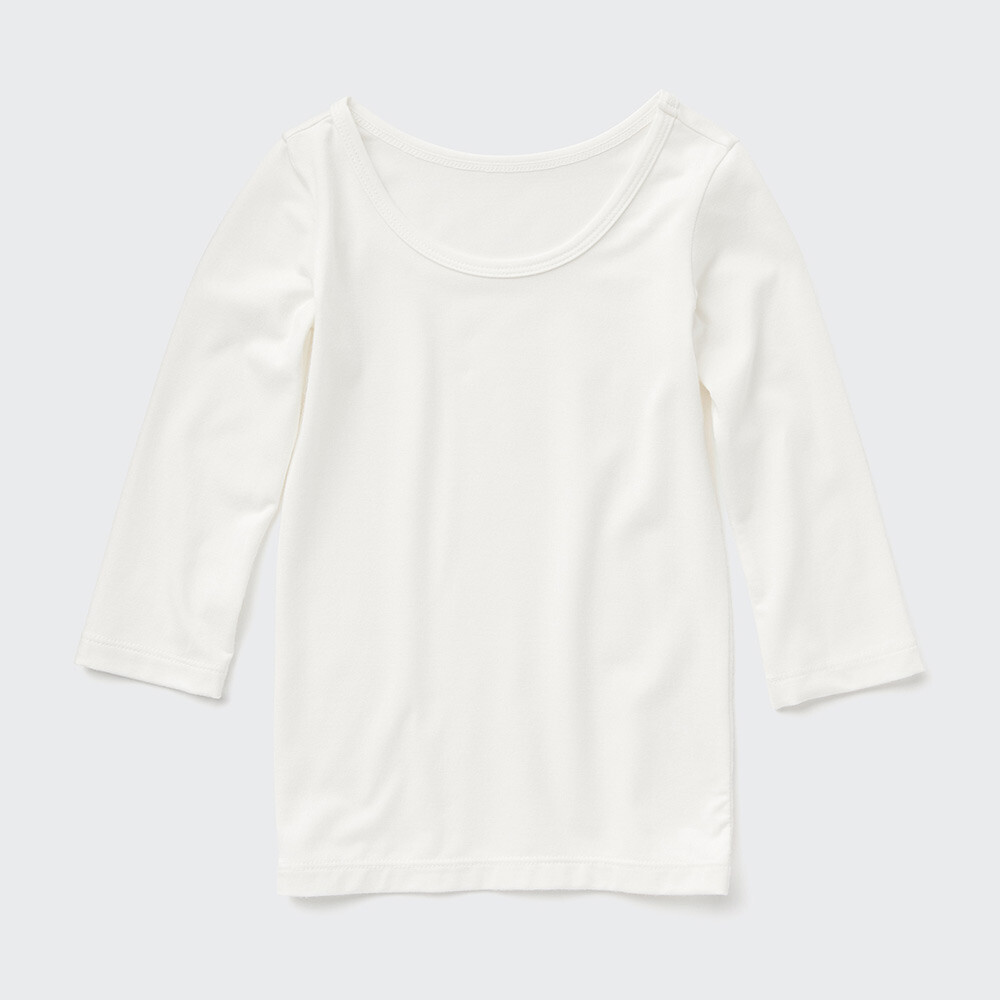 

Футболка HEATTECH с круглым вырезом для малышей Uniqlo, белый