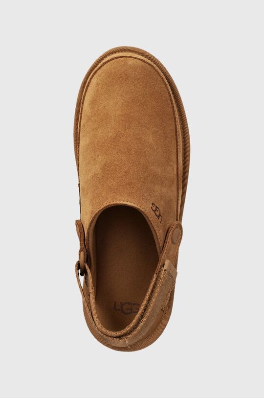 Ugg Детские замшевые тапочки GOLDENSTAR CLOG, коричневый — фото 4