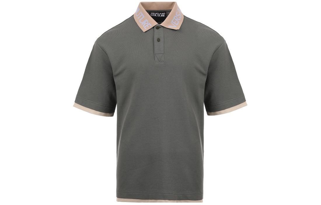 

Многослойная поло с прямым подолом VERSACE JEANS COUTURE, зеленый