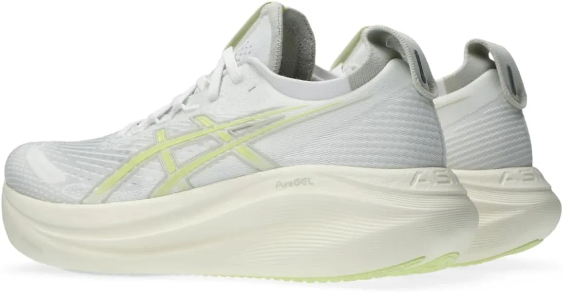 Мужские беговые кроссовки ASICS Gel-Nimbus 27, 2-White Glacier Grey. — фото 3