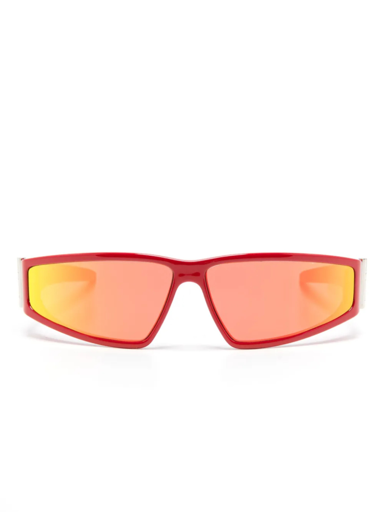 

Alexander McQueen Eyewear солнцезащитные очки-маска, красный