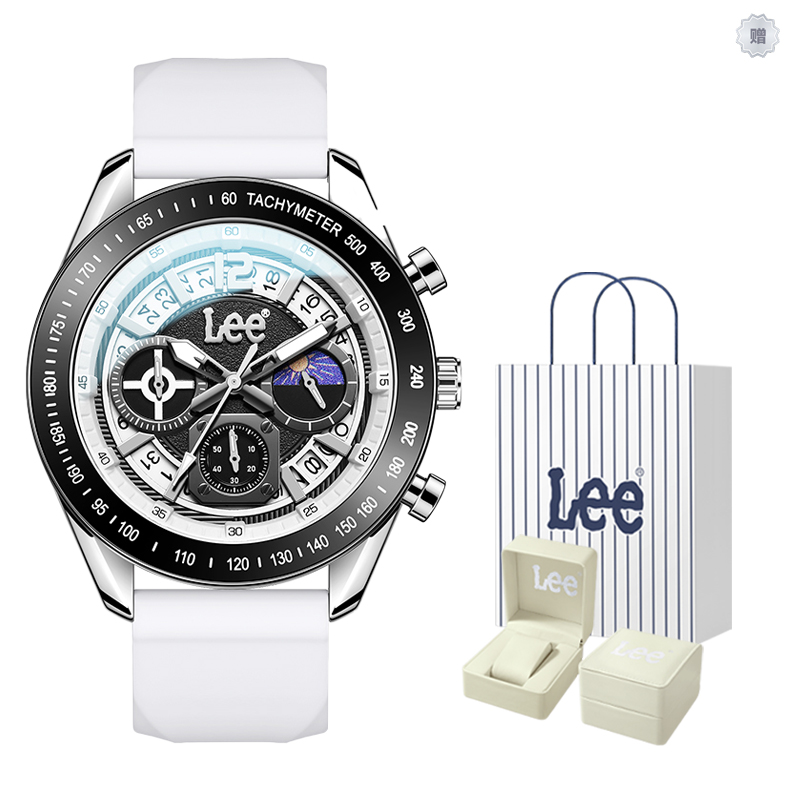 

Lee Часы Wrist Watch Quartz Movement Silicone Strap Black Dial Men's Watch Node Holiday Classic Box, 69LEF-M470P7DS-SSSY-LH