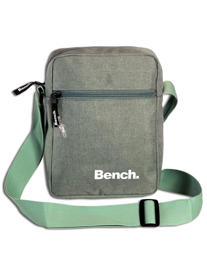 

Сумка через плечо, полиэстер, зеленый, мятный, около 17 см Bench