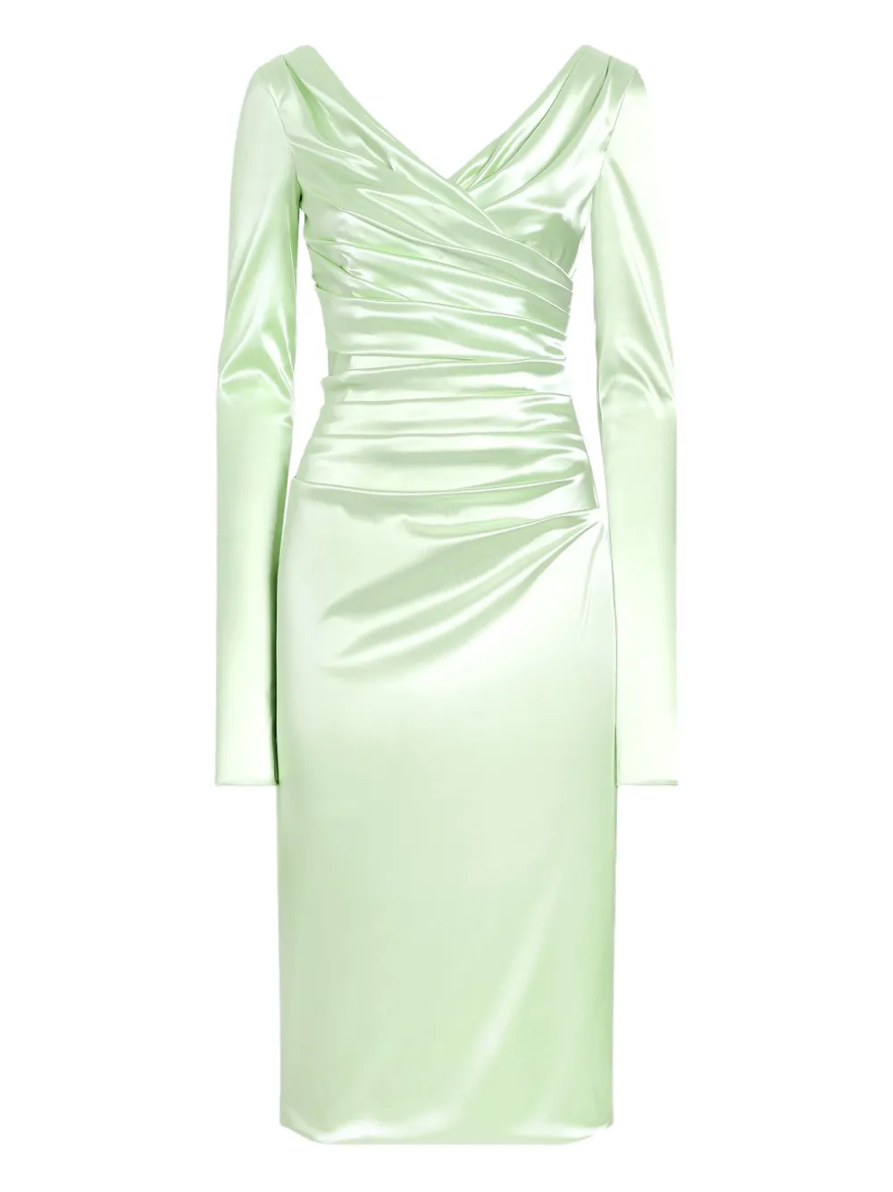 

Платье миди с длинными рукавами Dolce & Gabbana, зеленый