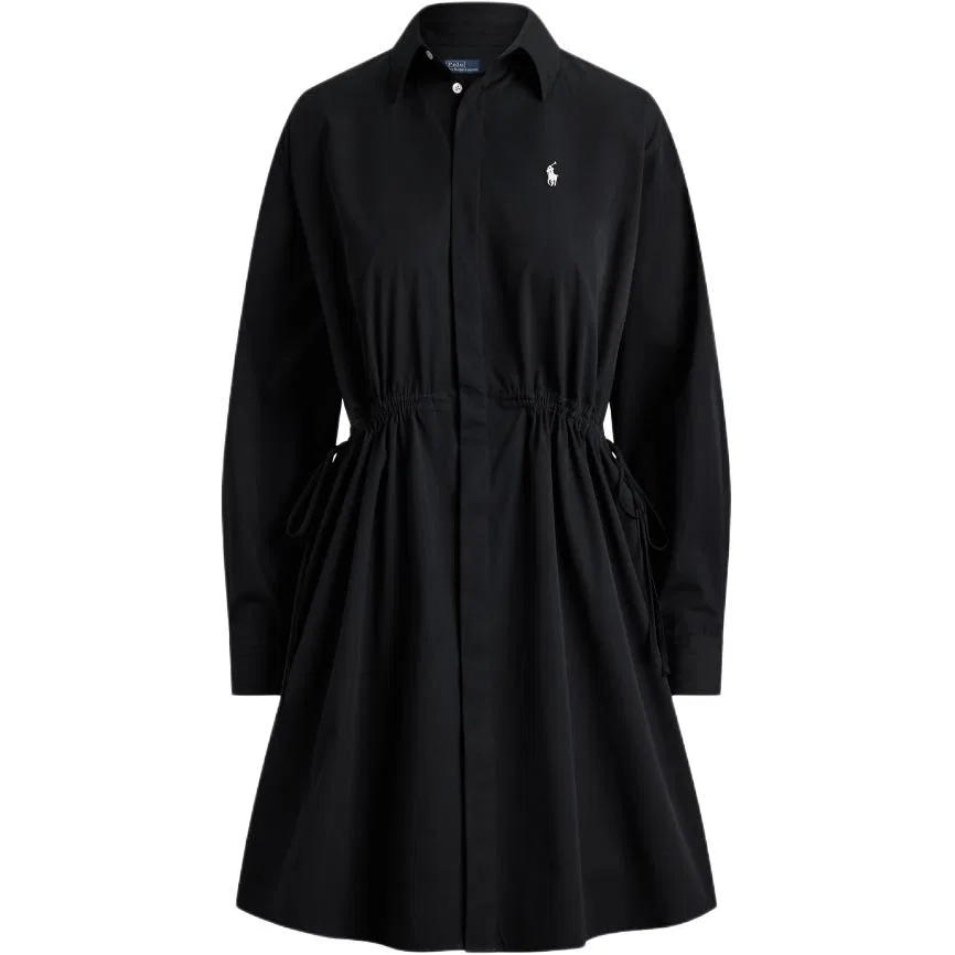 Платье мини хлопковое Polo Ralph Lauren черное