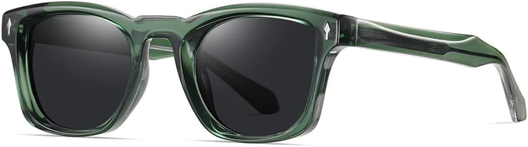 

Ретро-модные поляризованные солнцезащитные очки для женщин и мужчин, классический винтажный стиль, защита от УФ-излучения UV400, для активного отдыха VFDHN, Green Black