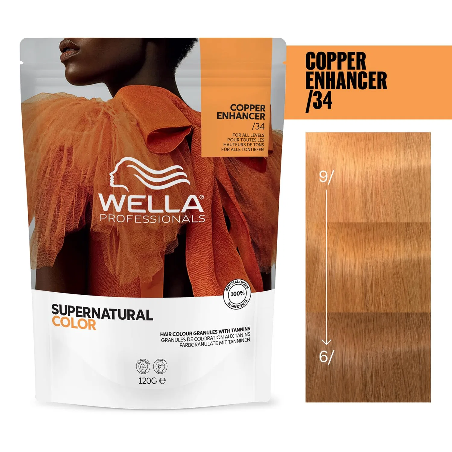 Профессиональная краска для волос «Supernatural Color /34 Copper Enhancer» от Wella Wella — фото 2
