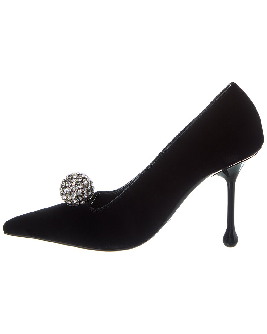 Бархатные туфли Jimmy Choo Orb 95, черный — фото 2