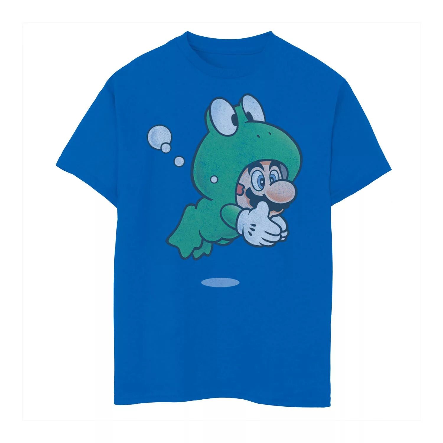 

Футболка с выцветшим портретом Super Mario Frog для мальчиков 8–20 лет Licensed Character