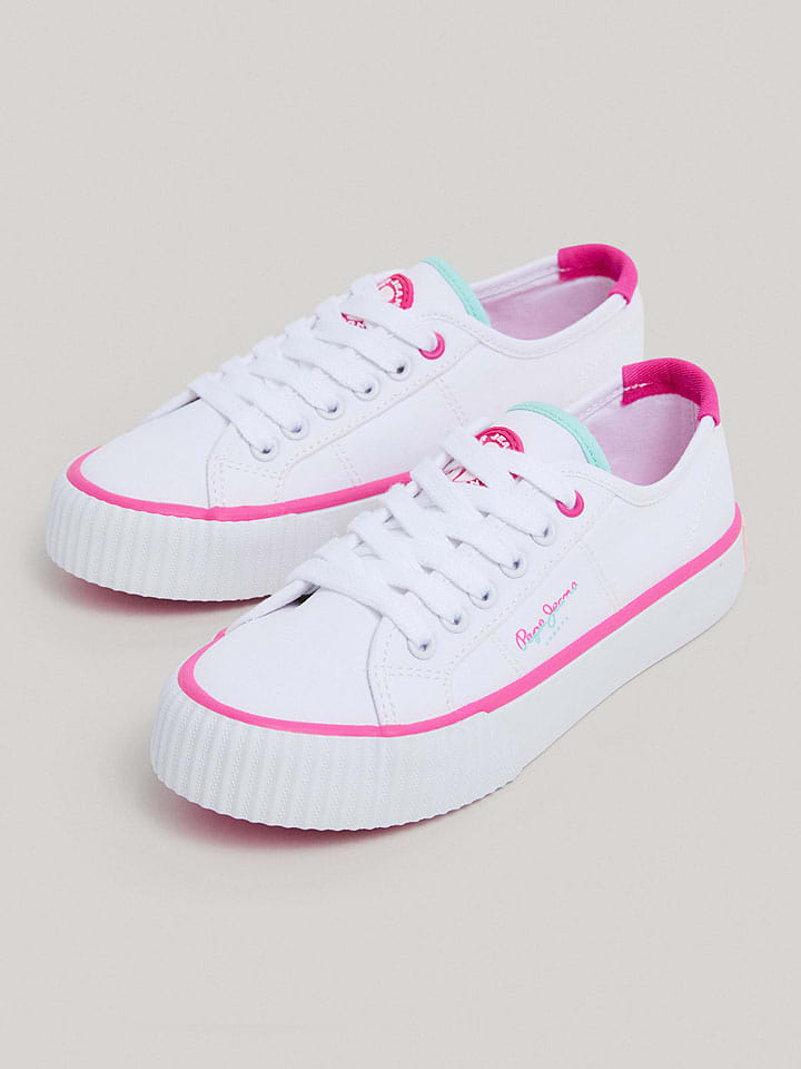 

Кроссовки на шнуровке Pepe Jeans FOOTWEAR, цвет weiß/pink