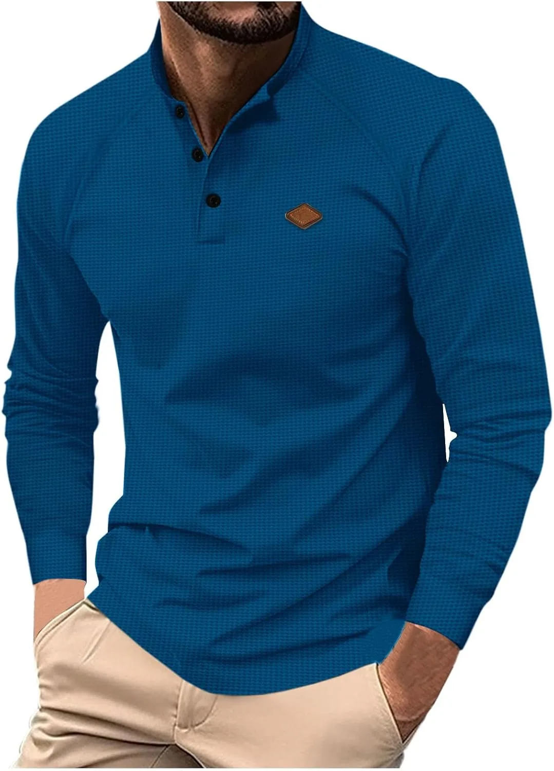 

Мужская поло для гольфа с длинным рукавом и карманом