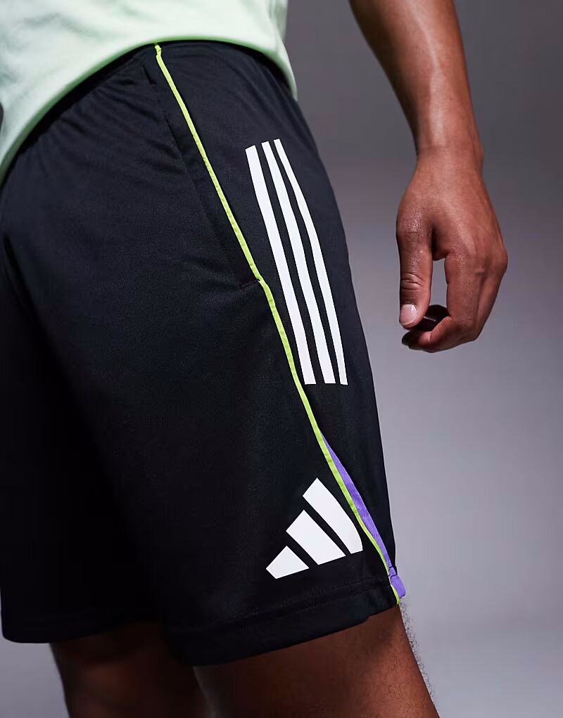 Шорты adidas Football Tiro 25 черного и белого цвета Adidas Performance — фото 3