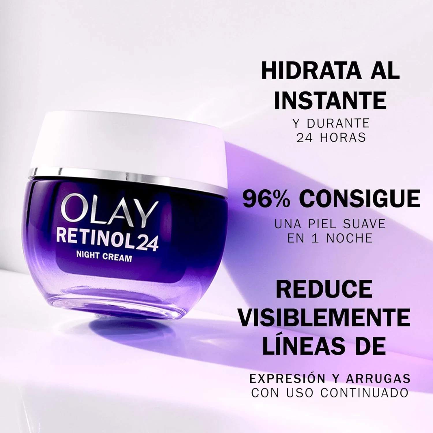 Крем для лица Olay — Увлажняющий ночной с ретинолом и витамином E «Retinol » от, 50 мл — фото 4