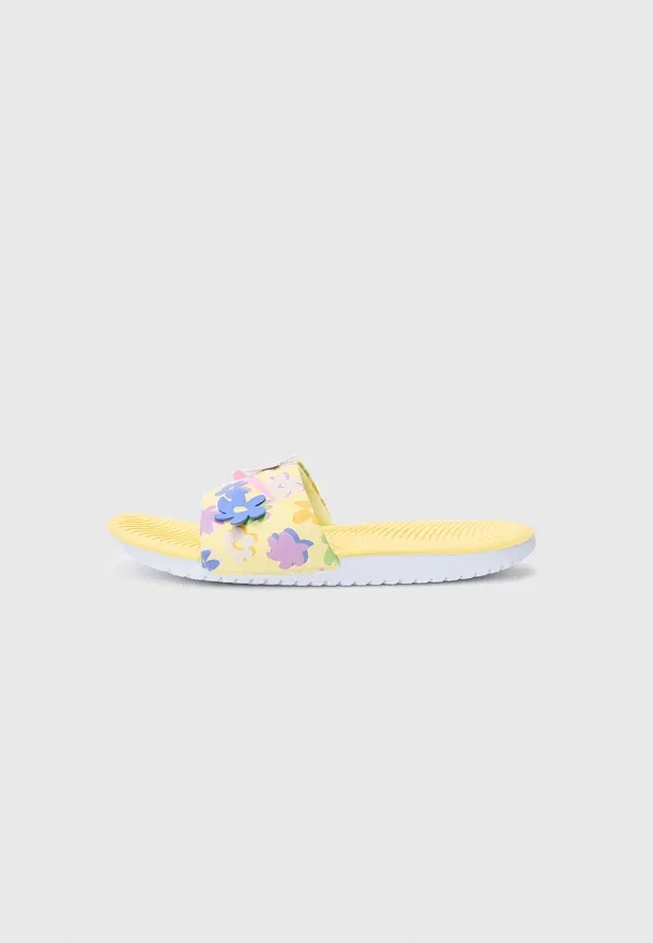Сланцы Nike Performance Kawa slide pool, мягкий жёлтый/пурпурный/красный ил/сапфир