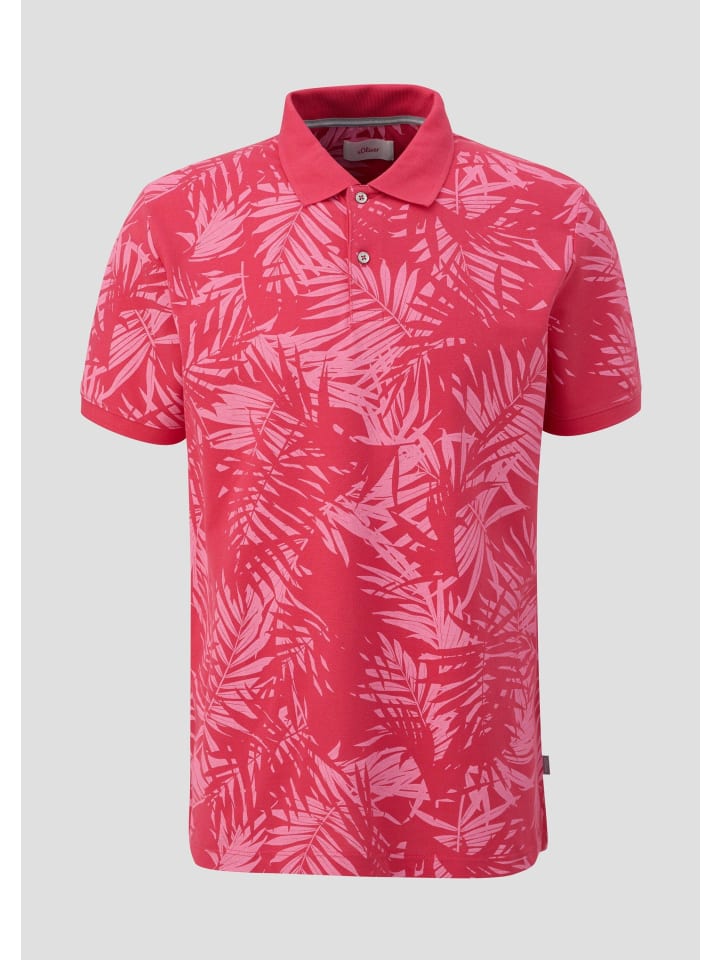 

s.Oliver Рубашка поло 33A2_малинового цвета, Красный, s.Oliver Рубашка поло 33A2_малинового цвета