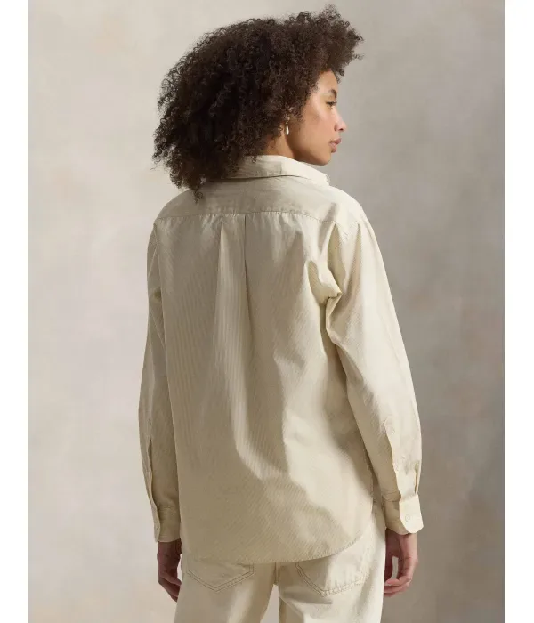 Рубашка relaxed fit Polo Ralph Lauren, бежевый — фото 3