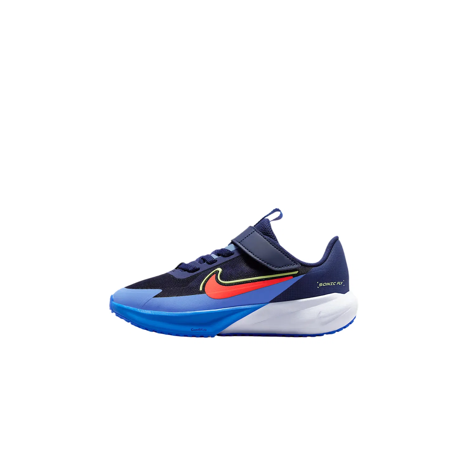 Кроссовки детские SONIC FLY Mesh Breathable Rebound Low top Nike, Dark Navy Blue/Crystal Blue/Purple Blue/Volcanic Rock Red