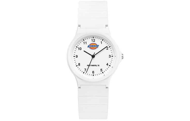 

Dickies Часы 320 Collection Dix Wrist Watch Quartz Movement Silicone Strap 35mm White Dial Women's Watch CL 320P7 71